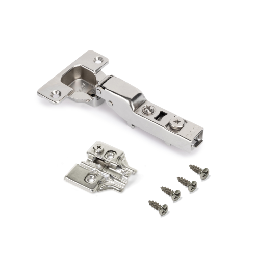 Kit cerniera mezzo collo X92 con chiusura ammortizzata e basette per vite