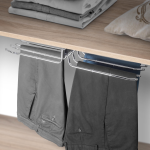 Porta pantaloni doppio estraibile per armadio. (L.68 P.47 H.10) 1 UN