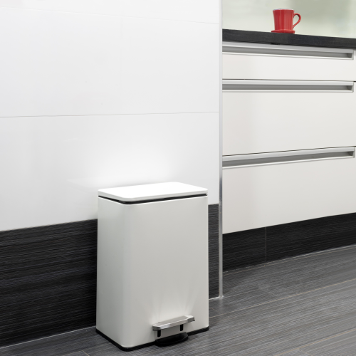 Pattumiera rettangolare esterna Recycle con apertura a pedale