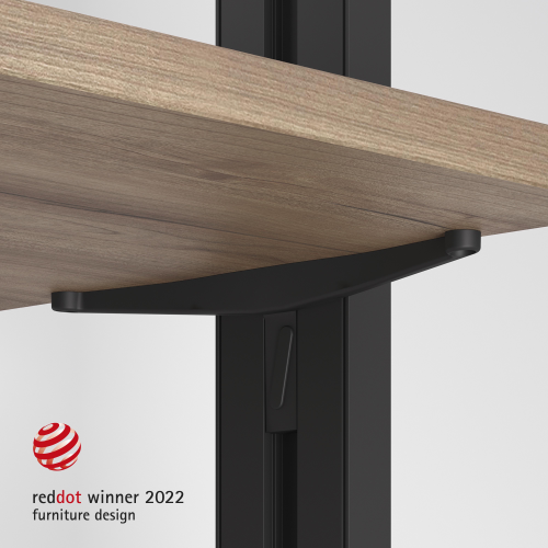 Set staffe Zero per mensola in legno