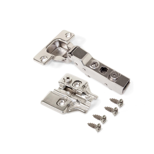 Kit cerniera mezzo collo X91 con chiusura ammortizzata, basette per vite (L.27 P.15 H.10) 20 JG
