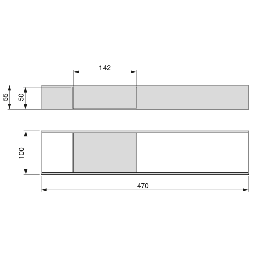 Organizzatore Orderbox 100x470 per cassetto
