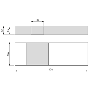 Organizzatore Orderbox 150x470 per cassetto