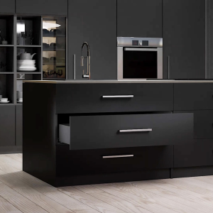 Kit cassetto per cucina o bagno Vertex di altezza 178mm con pannelli inclusi e regolazione 3D