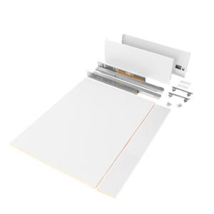 Kit cassetto per cucina o bagno Vertex di altezza 178mm con pannelli inclusi e regolazione 3D