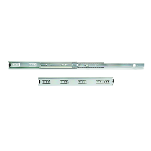 Guide a sfere per cassetti con estrazione totale con squadra, altezza 45 mm