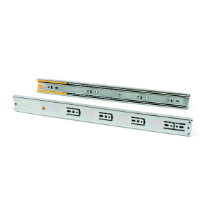 Guide a sfere per cassetti con estrazione totale e chiusura soft, altezza 45 mm
