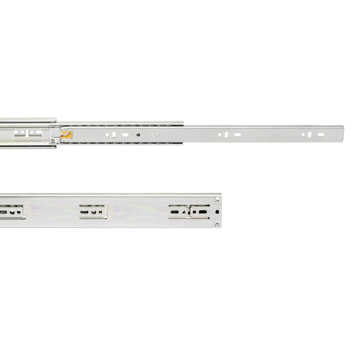 Guide a sfere per cassetti con estrazione totale e chiusura soft, altezza 45 mm