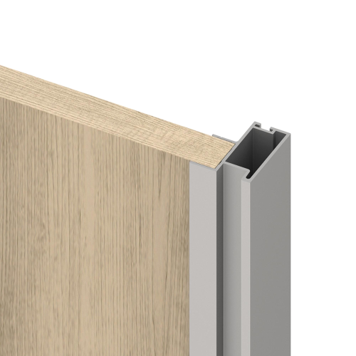 Sistema scorrevole per armadio 2 ante a scorrimento inferiore Placard con profili Sharp e chiusura soft