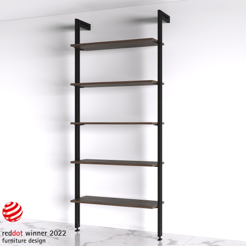 Set staffe Zero per mensola in legno