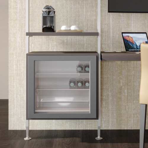 Kit Zero di supporti per mensole in legno e moduli