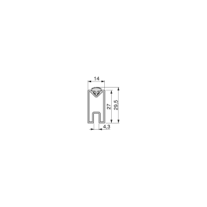 Kit Zero di supporti per mensole in legno e barra appendiabiti