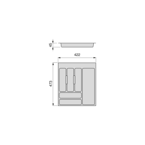 Portaposate Optima Vertex/Concept/Convex 500mm (Spalle 16mm)