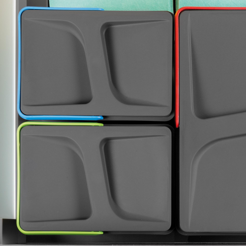 Set di contenitori con base Recycle per cassetti da cucina