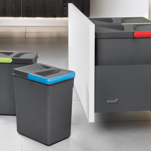Set di contenitori con base Recycle per cassetti da cucina
