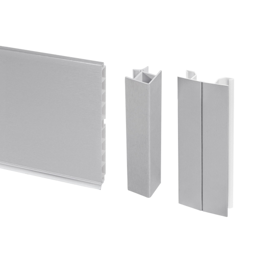 Kit battiscopa da cucina Plasline con accessori per unione