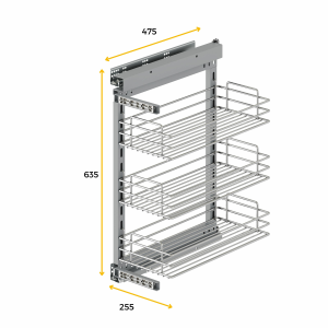 Carrello estraibile SupraStar con chiusura soft