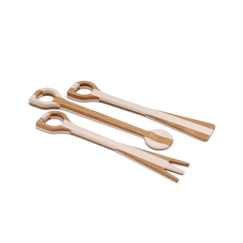 LUCHETTI WOOD FLATWARE SET - Set posate legno