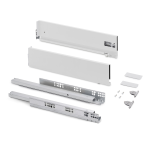 Cassetto esterno Vertex, 40kg, altezza 131mm e regolazione 3D