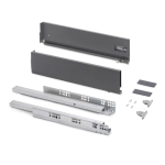 Cassetto esterno Vertex, 40kg, altezza 131mm e regolazione 3D
