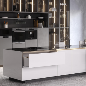 Cassetto esterno Vertex, 40kg, altezza 93mm e regolazione 3D