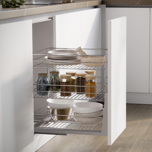 Carrello estraibile Supra con fissaggio inferiore e chiusura soft