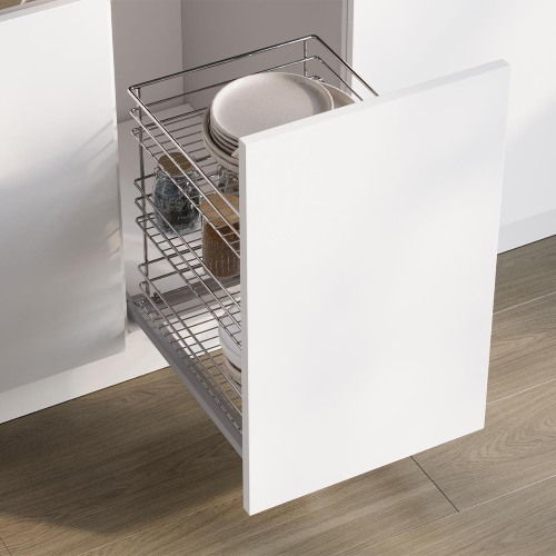 Carrello estraibile Supra con fissaggio inferiore e chiusura soft