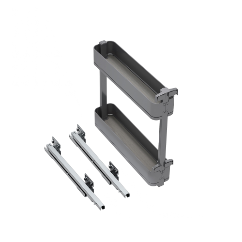 Portabottiglie laterale estraibile Harmony con chiusura soft