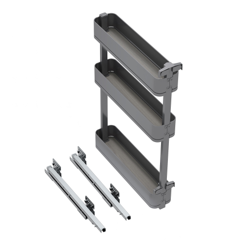 Portabottiglie laterale estraibile Harmony con chiusura soft