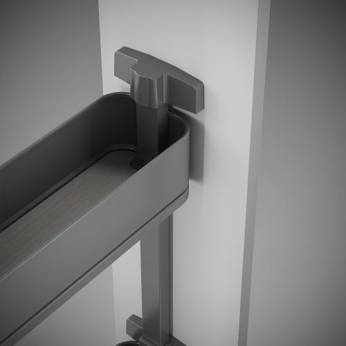Portabottiglie laterale estraibile Harmony con chiusura soft