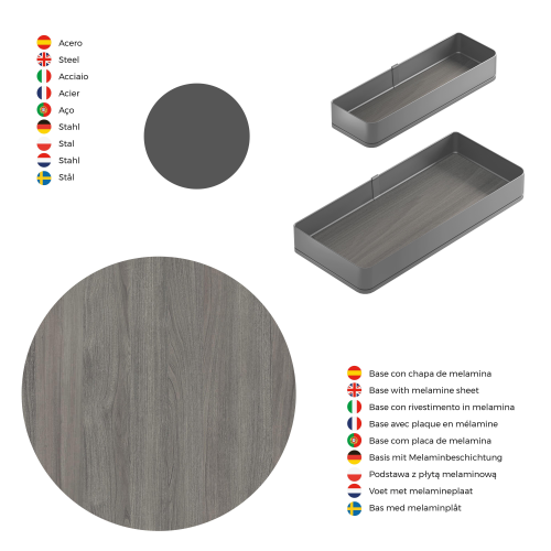 Portabottiglie laterale estraibile Harmony con chiusura soft