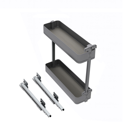 Portabottiglie laterale estraibile Harmony con chiusura soft