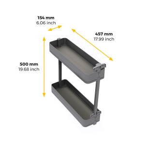 Portabottiglie laterale estraibile Harmony con chiusura soft