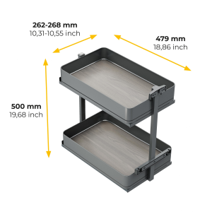 Carrello estraibile Harmony con chiusura soft