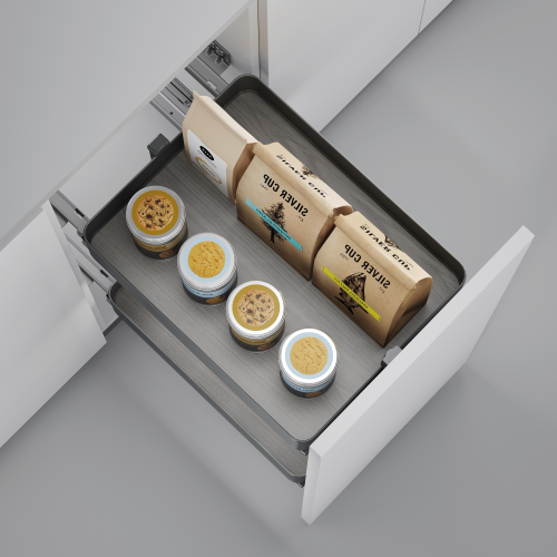 Carrello estraibile Harmony con chiusura soft
