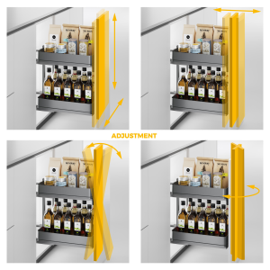 Carrello estraibile Harmony con chiusura soft