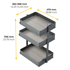 Carrello estraibile Harmony con chiusura soft