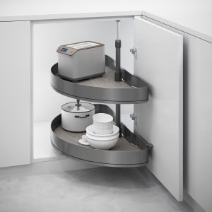 Coppia di cestelli girevoli Harmony semicircolare