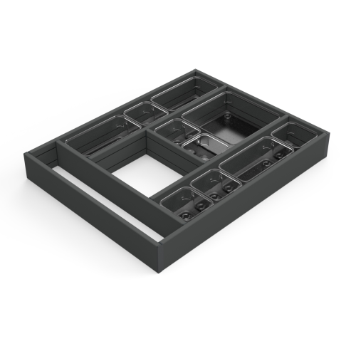 Organizzatore per cassetti Alumount 450x500