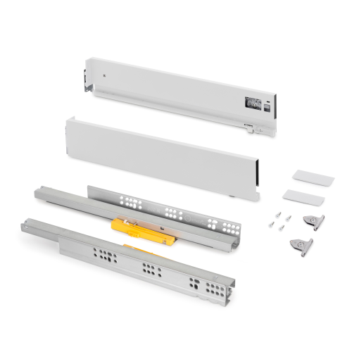 Cassetto esterno Vertex, 40kg, altezza 93mm con Push Sincro e regolazione 3D
