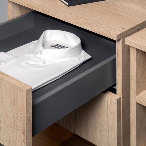 Cassetto esterno Vertex, 40kg, altezza 93mm con Push Sincro e regolazione 3D