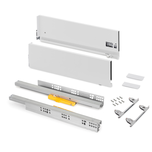 Cassetto esterno Vertex, 40kg, altezza 178mm con Push Sincro e regolazione 3D