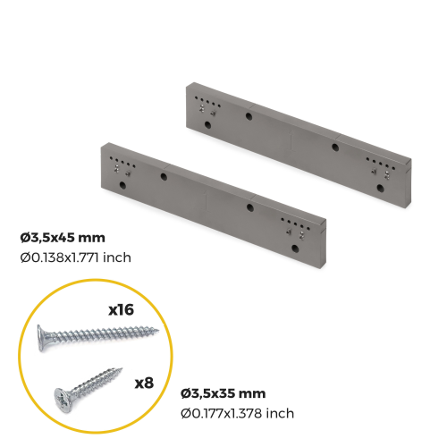Set di 2 distanziale laterale per telaio Quartz