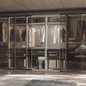 Telaio con guide a estrazione totale e chiusura morbida per accessori per armadi Quartz
