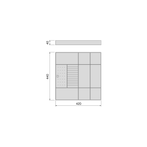 Cassetto organizzatore per armadi e cabine armadio Quartz