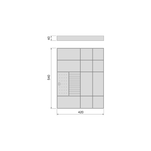 Cassetto organizzatore per armadi e cabine armadio Quartz