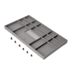 Cassetto organizzatore per armadi e cabine armadio Quartz
