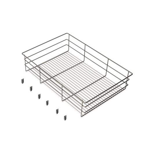 Cassetto in filo metallico per armadi e cabine armadio Quartz