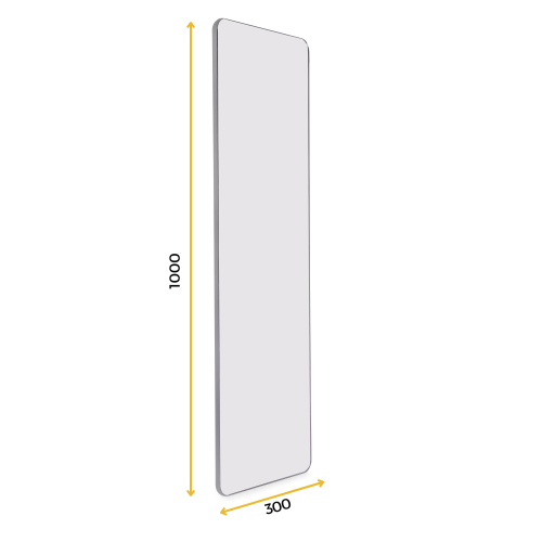 Specchio estraibile per interni di armadio Quartz
