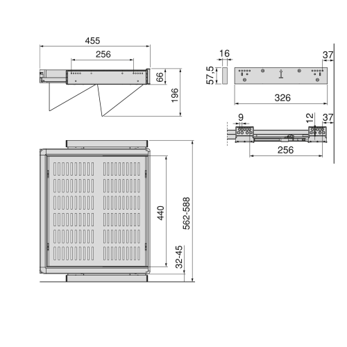 Cassetto porta-scarpe estraibile per armadi e cabine armadio Quartz